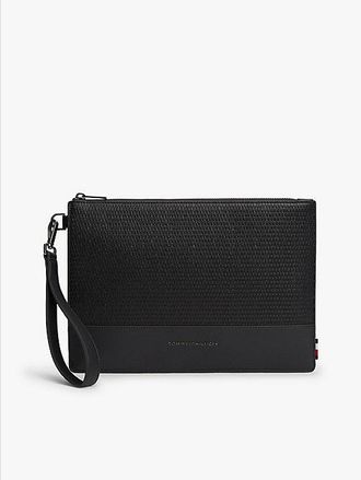 Tommy Hilfiger Metal Logo Woven Pouch