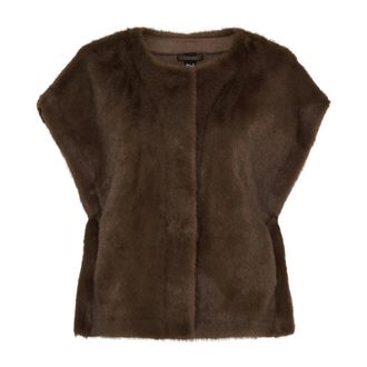 Notyz Notyz - Poncho - Dames - Jassen - Bruin - Maat: M