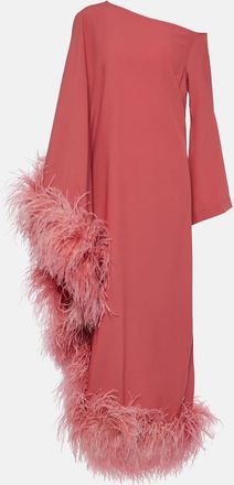 Taller Marmo Ubud Extravaganza feather-trimmed gown