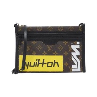 Louis Vuitton Pre-owned Cross Body Bags, female, Brown, Size: ONE SIZE Pre-owned Vintage Denim Shoulder Bag
