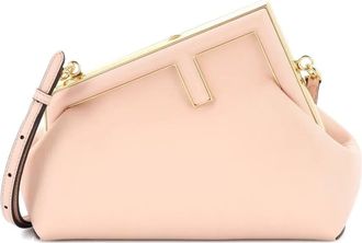 Fendi First Bag Leather Small clutch bag - Rosa