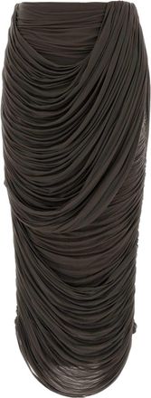 Magda Butrym Brown Stretch Cupo Skirt