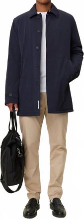 Les Deux Malcolm Padded 2.0 Coat In Dark Navy