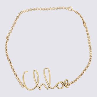 Chloé Gold Tone Brass Belt