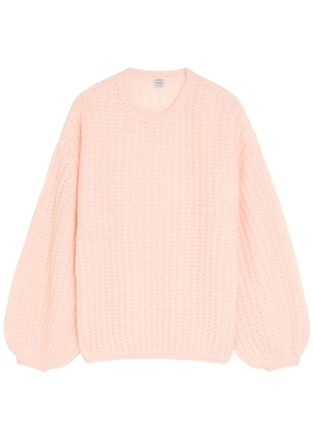 Toteme Puffed Mohair-blend Jumper - Light Pink - S (UK8-10 / S)
