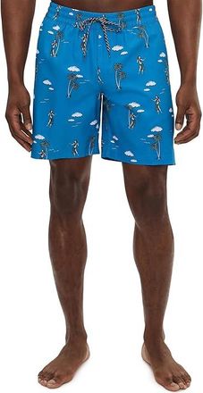 Hurley Point Volley Swim Shorts Mens Swimwear Light Blue : MD (32-33 Waist), Elastane/Polyester
