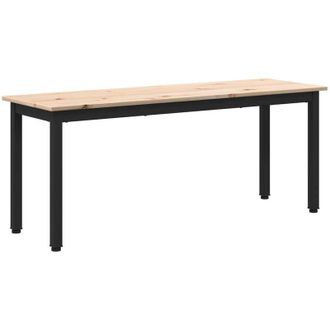 vidaXL Bench Natural 110 x 35 x 45 cm Solid Pine Wood vidaXL
