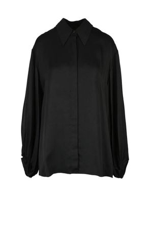 Khaite Satin Shirt - Black