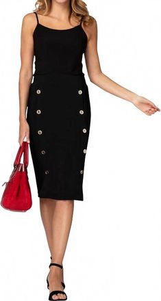 Joseph Ribkoff Pencil Skirt In Black