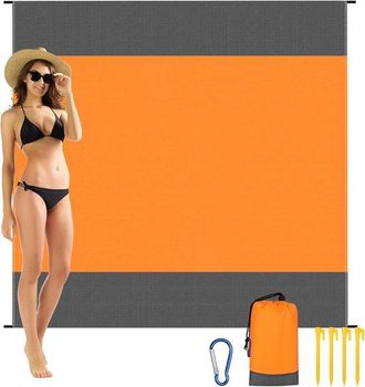 OEM Manta De Viaje Para Playa, Camping Y Senderismo - Impermeable Y Resistente A La Arena - Ligera Y Compacta - 200 X 210 Cm