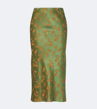 Dries Van Noten Floral midi skirt