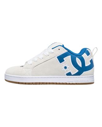 DC Sneaker DC SHOES Court Graffik, Herren, Gr. 10,5 (44), weiss (off, wei&szlig;, grau), 57.05% Leder, 28.2% Synthetikmaterial, 13.87% Polyester, 0.88% Textil,