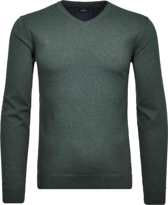 Ragman Longpullover RAGMAN, Herren, Gr. XLT, gr&uuml;n (dunkelgr&uuml;n, 357), 95% Baumwolle 5% Cashmere, ohne Ausschnitt, Pullover Longpullover