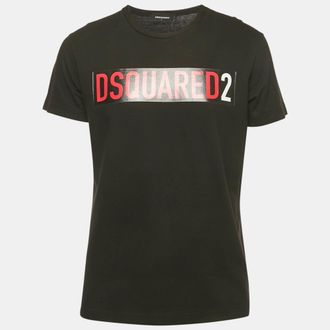 Dsquared2 Black Logo Print Jersey T-Shirt