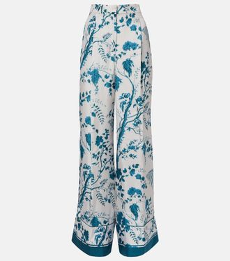 Erdem Floral silk pajama pants