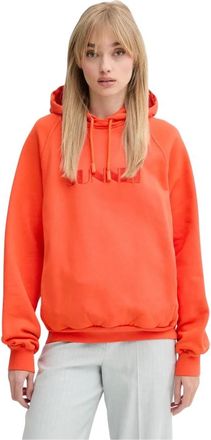Sunnei Sudadera con Capucha de Algod&oacute;n - Sweatshirts & Hoodies - Mujer - Naranja - M
