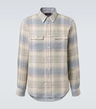 Ralph Lauren Purple Label Plaid linen shirt