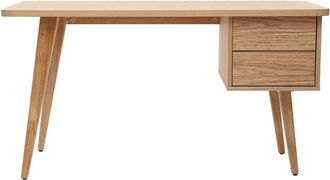 Miliboo Escritorio Roble L140 Cm Fifties