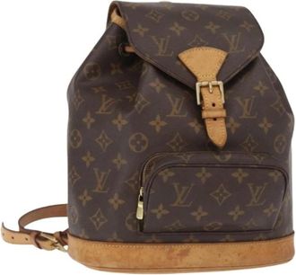 Louis Vuitton Pre-owned Backpacks, female, Brown, Size: ONE SIZE Pre-owned Canvas Backpack