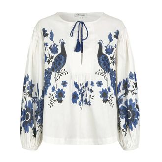 Lollys Laundry Blouses, female, Beige, XS, Bohemian Statement Blouse Cream