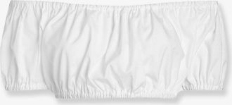 Dolce & Gabbana Top Cropped in popeline di cotone - DOLCE & GABBANA - gender_Woman
