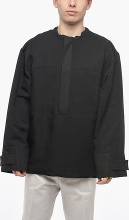 Jil Sander Blusa in Misto Seta con Collo Coreano Jil Sander