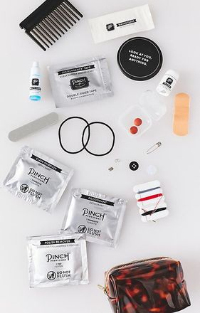 Anthropologie Pinch Provisions Tortoise Shell Minimergency Kit Top