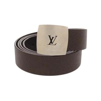 Louis Vuitton Pre-owned Leather Belt - Heren - Pre-owned - Bruin - Maat: ONE Size Leer