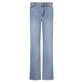 Dante6 Glam jeans met studs en bootcut - Dames - Jeans - Blauw - Maat: W29 Denim