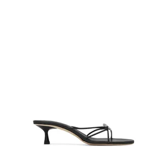 Studio Amelia Heeled Mules, female, Black, Size: 10 US Pierre 50 Heel Sandals