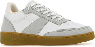 A.P.C. Unisex Two-Tone Synthetic Leather Plain Sneakers Cafcaramel