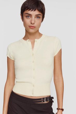 Maeve Coco Short-Sleeve Cardigan