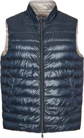 Herno Reversible Waistcoat - Heren - Bodywarmers - Blauw - M - Jassen