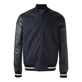 Emporio Armani Contrast Zip-Up Blouson-jack - Heren - Jassen - Blauw - Maat: XL