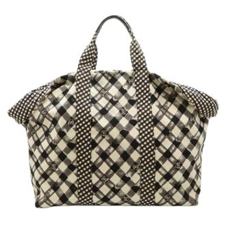 Chanel Bolso Tote Pre-owned de Lona a Cuadros Gingham - Pre-owned - Mujer - Multicolor - ONE SIZE