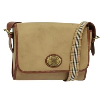 Burberry Pre-owned Cross Body Bags, female, Beige, Size: ONE SIZE Pre-owned Shoulder Bag