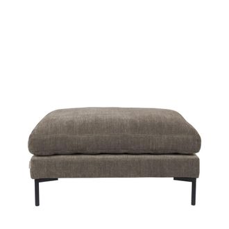 Zuiver Puff de microfibra marr&oacute;n de Zuiver