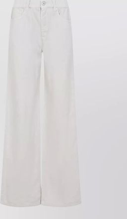 Brunello Cucinelli bull straight trousers wide leg pockets