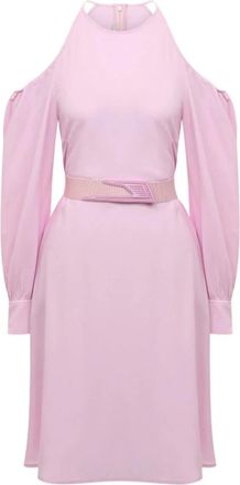 Stella McCartney Cut Shoulders Dress - Dames - Korte kleedjes - Roze - M - Kleedjes