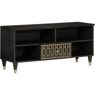 vidaXL Vidaxl - Mobile Porta tv 100x33x46 cm in Legno Massello di Mango