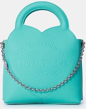Tiffany & Co. Mens Accessories New York Mini Tote with Chain in Tif Blue - One Size