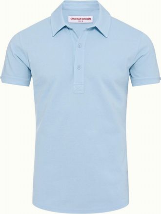 Orlebar Brown Mens Sebastian Tailored Cotton Polo Shirt In Mazanine