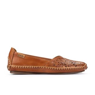 Pikolinos Jerez Perforated Loafer - Dames - Loafers - Bruin - 36 EU - Leer - Schoenen