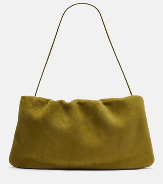 The Row Bourse suede clutch