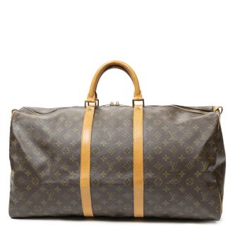 Louis Vuitton Pre-owned Womens Keepall 55 Travel Bag - Brown - One Size