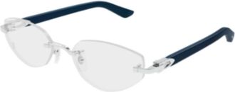 Cartier Zonnebrillen - unisex - Brillen - Blauw - 55 MM - Accessoires