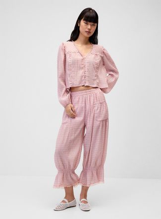 Twik Womens Checkered bloomer pant