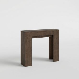 Itamoby Consola Extensible Comedor Cocina 8 Personas 90&times;25-181 Slick - Marr&oacute;n Nuez