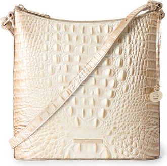 Brahmin Katie Croc Embossed Leather Crossbody Bag in Contour at Nordstrom