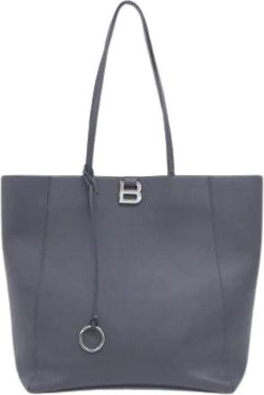 Balenciaga Pre-owned Hourglass Soft Calf Shoulder Bag - Dames - Vintage Shopper - Blauw - ONE Size - Leer - Vintage